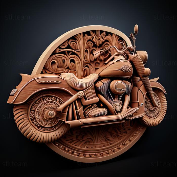 3D model Harley Davidson Heritage Softail Classic (STL)